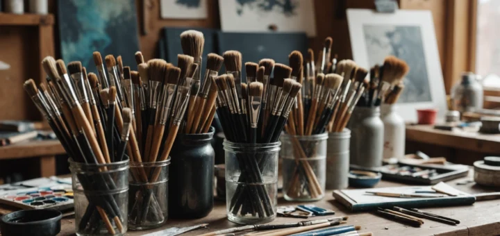 Guide pour choisir des pinceaux d'art
